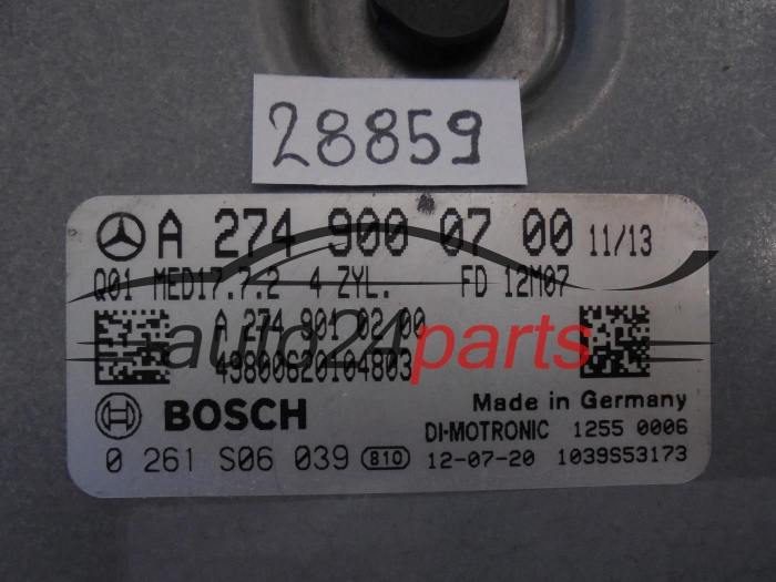 MERCEDES BENZ 0261S06039 A2749000700 MED17.7.2