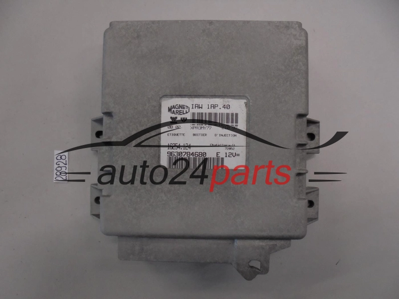 KOMPUTER STEROWNIK SILNIKA PEUGEOT 106 1.4 MAGNETI MARELLI IAW 1AP.40, IAW1AP40, 16254.124, 16254124, 9630784680 E