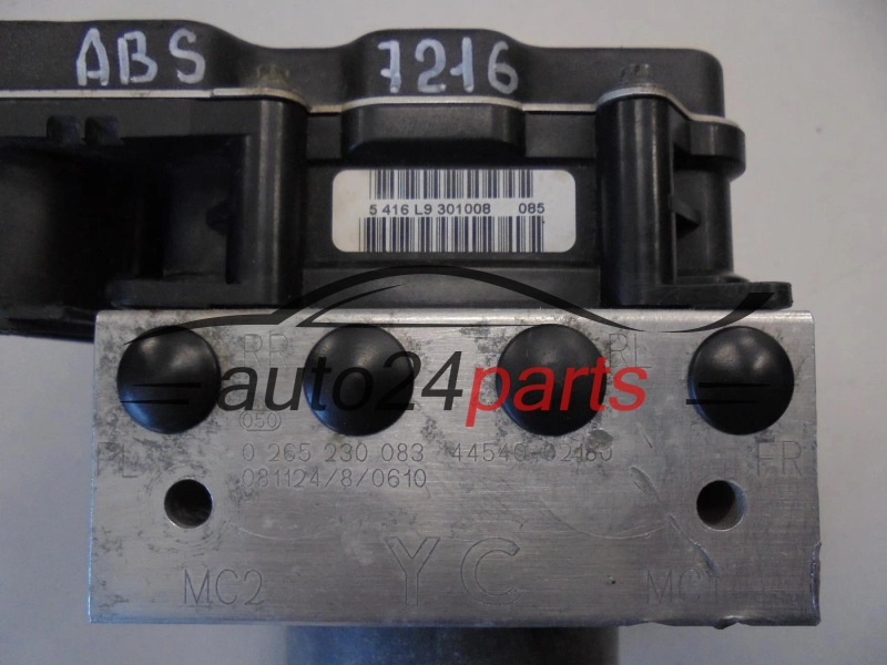 ABS POMPA TOYOTA AURIS BOSCH 0 265 230 083, 0265230083, 44540-02180, 4454002180, 0265951057