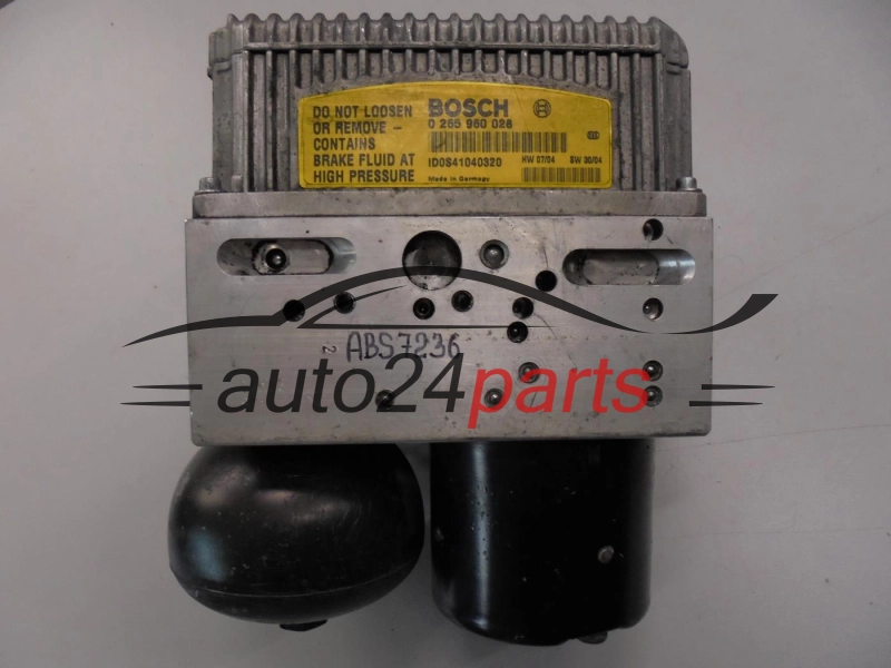 ABS Pumpe und steuergerat MERCEDES SL55 BOSCH 0 265 250 095, 0265250095, A 005 431 71 12, A0054317112, 0 265 960 028, 0265960028