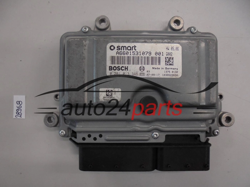 KOMPUTER STEROWNIK SILNIKA SMART 0.8 CDI, BOSCH 0 281 013 346, BOSCH 0281013346, A6601531079 001, A6601531079001