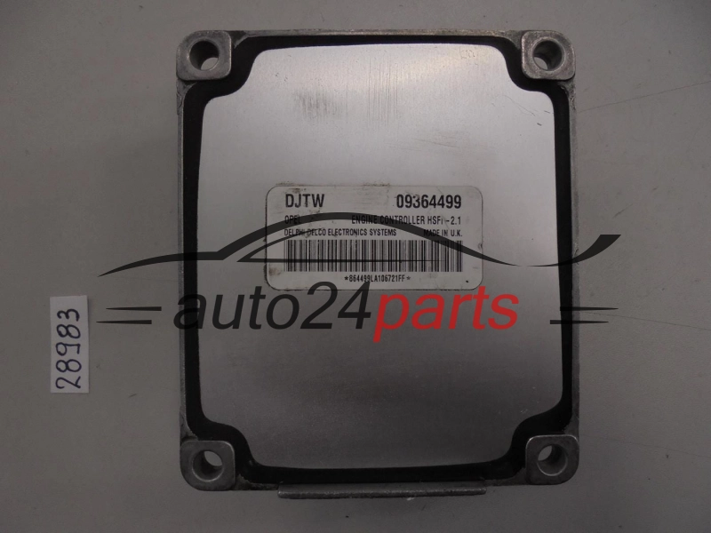 Sterownik silnika Opel Astra Corsa Zafira 1.4 Z14XE 1.6 Z16XE Z16SE 09364499DJTW HSFI21