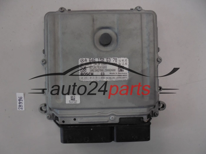 KOMPUTER STEROWNIK SILNIKA MERCEDES SPRINTER 2.2 CDI BOSCH 0 281 013 811, 0281013811, A 646 150 63 78, A6461506378