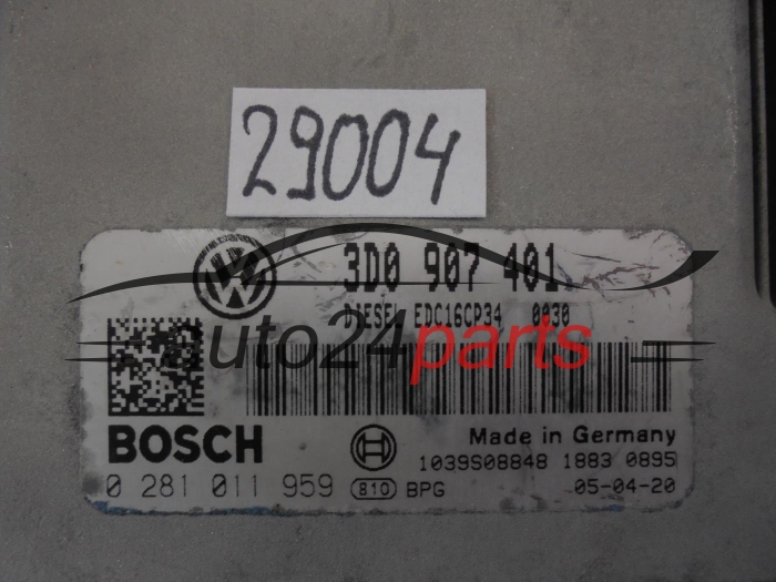 Calculateur Moteur VOLKSWAGEN 0281011959 3D0907401
