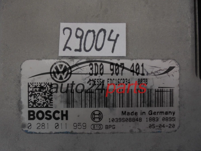 Calculateur Moteur VOLKSWAGEN 0281011959 3D0907401