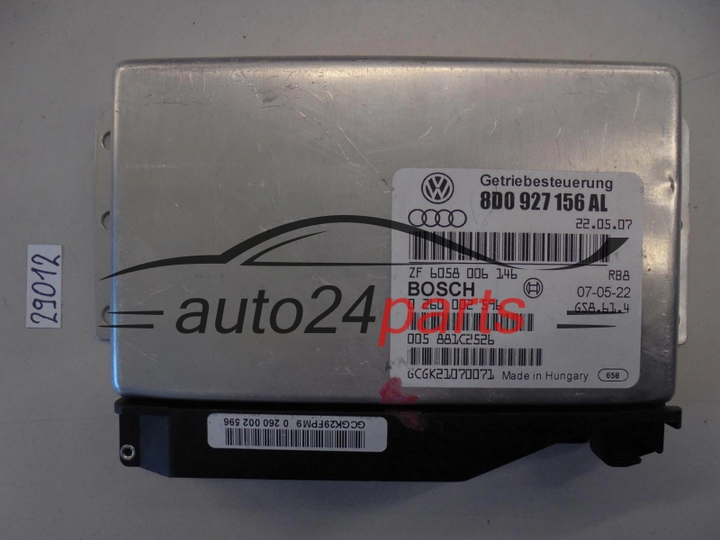 Sterownik skrzyni automatycznej Audi Volkswagen Bosch 0260002596 6058006138