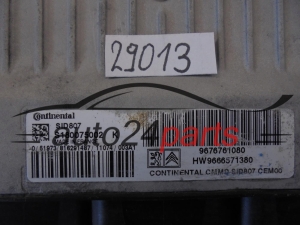 KOMPUTER STEROWNIK SILNIKA PEUGEOT S180075002 K, S180075002K, 9676761080, HW9666571380, SID807