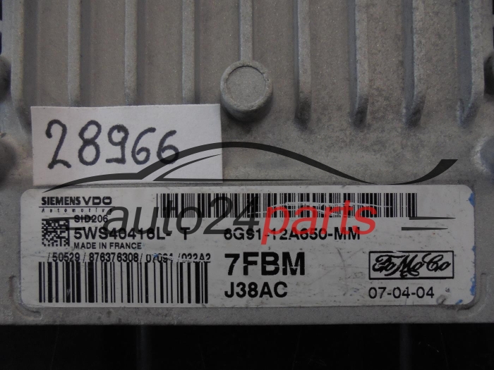 FORD 6G91-12A650-MM 6G9112A650MM 5WS40416L-T SID206