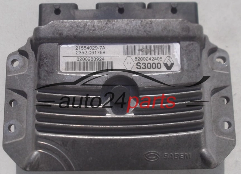 CALCULATEUR MOTEUR RENAULT MEGANE SCENIC SAGEM 21584029-7A, 215840297A, 8200283924, 8200242405