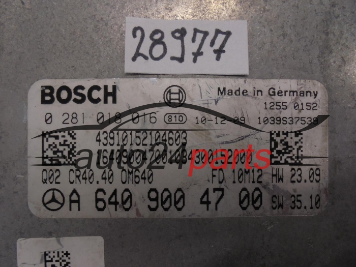MERCEDES BENZ 0281018016 A6409004700 CR40.40