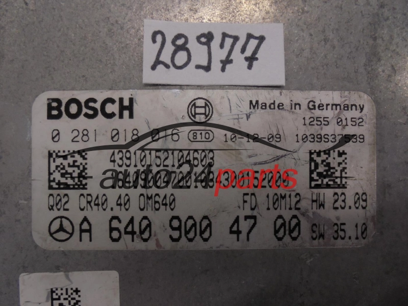 MERCEDES BENZ 0281018016 A6409004700 CR40.40