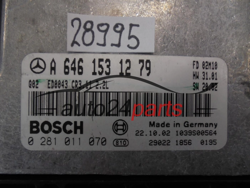 MERCEDES BENZ 0281011070 A6461531279 CR3.11