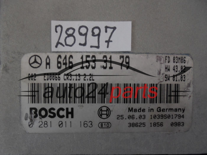 MERCEDES BENZ 0281011163 A6461533179 CR3.13