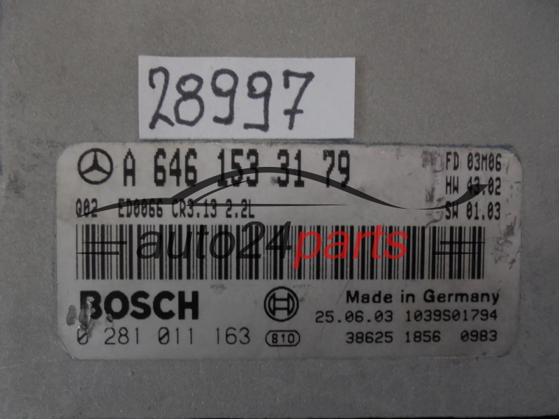 MERCEDES BENZ 0281011163 A6461533179 CR3.13