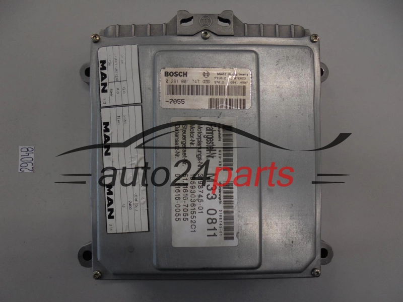 KOMPUTER STEROWNIK SILNIKA MAN LE 220C BOSCH 0 281 001 747, 0281001747, L33 165