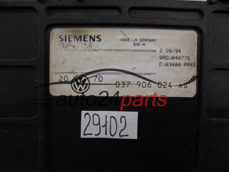 Sterownik silnika VW VOLKSWAGEN SEAT GOLF 2.0 SIEMENS 5WP4158 037906024AG - 29102