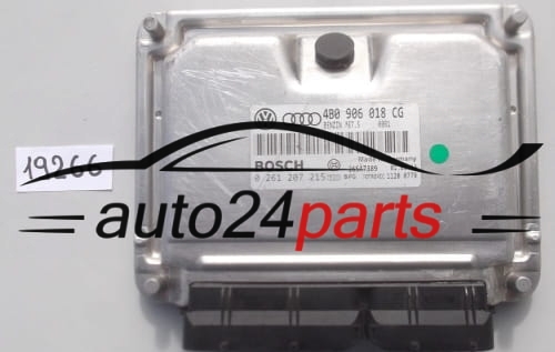 AUDI A4 A6 VW VOLKSWAGEN PASSAT 1.8T 1.8 TURBO 4B0906018CG, 4B0 906 018 CG, BOSCH 0261207215, 0 261 207 215, BENZIN ME7.5 0002, 26SA7389.jpg