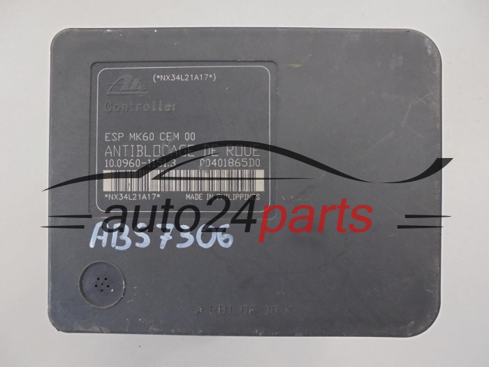 POMPA ABS I STEROWNIK PEUGEOT 9655960880 10.0960-1151.3 10096011513