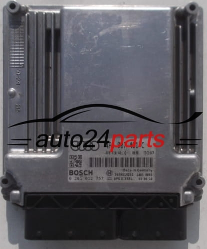 AUDI A6 3.0 TDI 4F0907401C, 4F0 907 401 C, 4F0910401Q, 4F0 901 401 Q, BOSCH 0 281 012 757, 0281012757, EDC16CP 0030 1039S14252.jpg