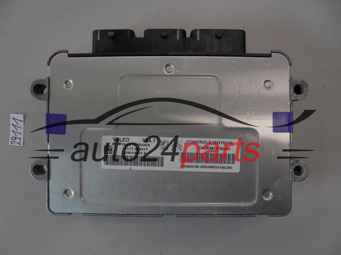KOMPUTER STEROWNIK SILNIKA PEUGEOT 207 VALEO V34.1 CMDE9676782980, V29010314A, 9676782980