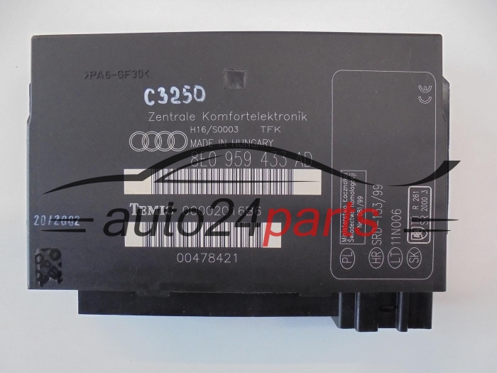 Moduł komfortu Audi 8E0959433AD 00002016B6