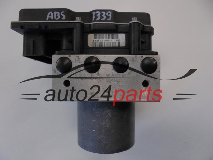 Pompe ABS et calculateur AUDI BOSCH 0 265 236 345, 0265236345, 8K0614517EE, 0265951538, 8K0907379BG