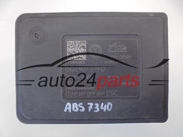 Bomba ABS y centralita AUDI A3 VW 2.0 TDI 5Q0 614 517 C, 5Q0614517C, ATE 10.0220-0207.4, 10022002074, 5Q0 907 379 D, 5Q0907379D, 10091503873, 10062232391