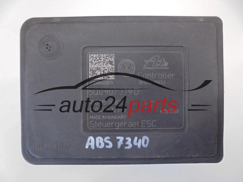 Pompe ABS et calculateur  AUDI A3 VW 2.0 TDI 5Q0 614 517 C, 5Q0614517C, ATE 10.0220-0207.4, 10022002074, 5Q0 907 379 D, 5Q0907379D, 10091503873, 10062232391