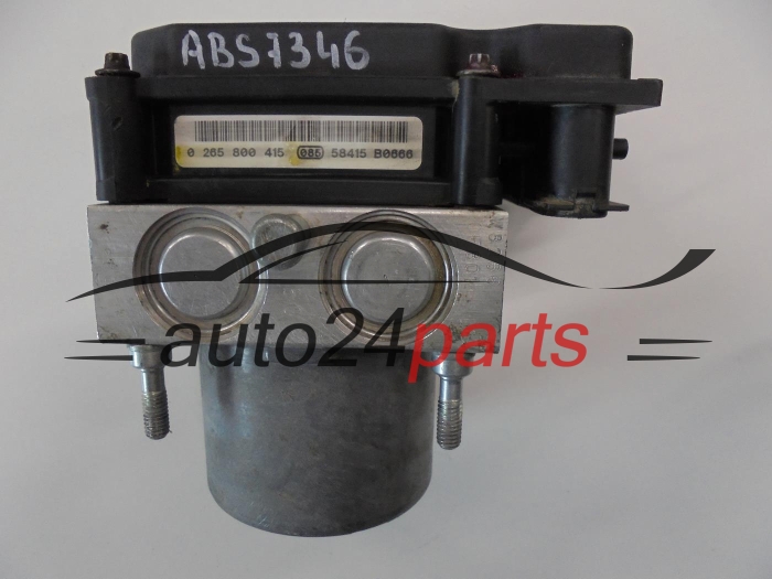 ABS Pump CITROEN BERLINGO XSARA PICASSO PEUGEOT PARTNER BOSCH 0 265 231 522, 0265231522, 96 550 457 80, 9655045780, 0 265 800 415, 0265800415