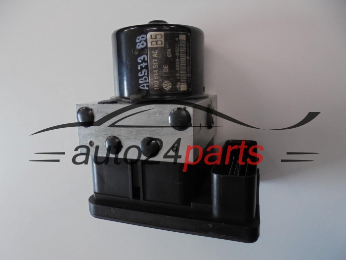Pompe ABS et calculateur  VOLKSWAGEN AUDI SEAT SKODA 1K0 614 517 AC, 1K0614517AC, ATE 10.0206-0222.4, 10020602224, 10.0960-0362.3, 10096003623