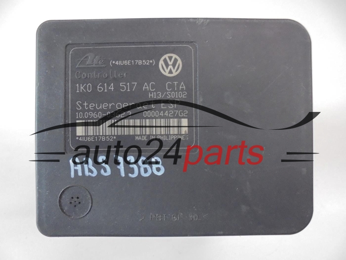 ABS Pumpe und steuergerat  VOLKSWAGEN AUDI SEAT SKODA 1K0 614 517 AC, 1K0614517AC, ATE 10.0206-0222.4, 10020602224, 10.0960-0362.3, 10096003623