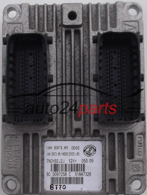 CENTRALINA DO MOTORE FIAT GRANDE PUNTO 1.2 Magneti Marelli IAW 5SF3.M1,  51847326