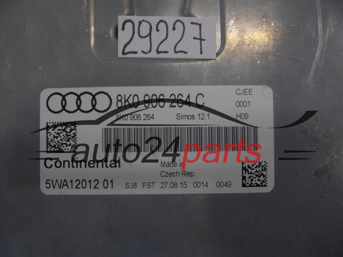 Centralina do motore AUDI VOLKSWAGEN 8K0906264C 5WA12012 01 SIMOS12.1