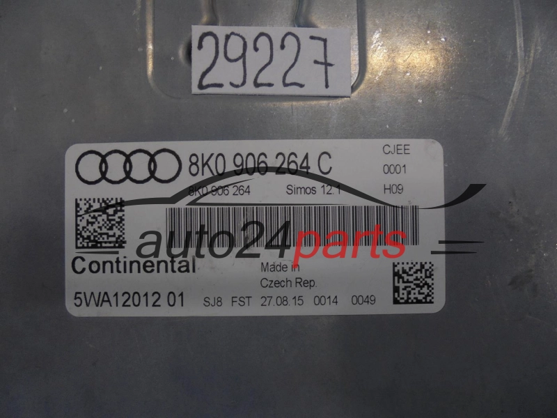 Centralina do motore AUDI VOLKSWAGEN 8K0906264C 5WA12012 01 SIMOS12.1