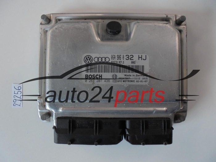 KOMPUTER STEROWNIK SILNIKA AUDI SEAT SKODA VOLKSWAGEN 1.8 T BOSCH 0 261 207 436, 0261207436, 06A 906 032 HJ, 06A906032HJ