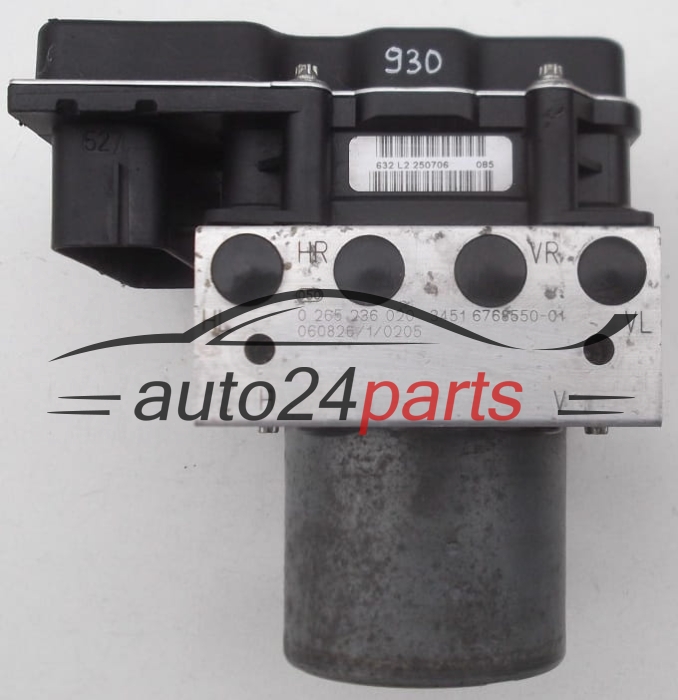 ABS PUMP BMW E60 BOSCH 0 265 236 020, 0265236020, 3451 6768550-01, 3451676855001, 0 265 950 666, 0265950666