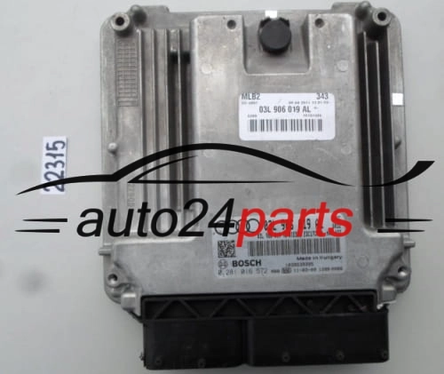 AUDI A4 A5 2.0 TDI 03L906019AL, 03L 906 019AL, BOSCH 0281016572, 0 281 016 572, DIESEL EDC17CP20 CAGE 6032, 1039S39395.jpg