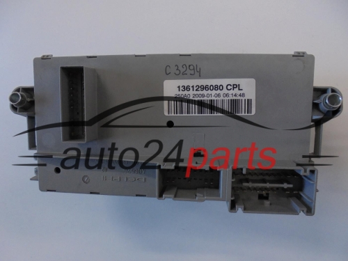 SKRZYNKA ELEKTRYCZNA PRZEKAŻNIKÓW I BEZPIECZNIKÓW MODUŁ NADWOZIA CENTRALKA KOMFORTU BSI FIAT CITROEN PEUGEOT 1361296080 CPL, 46520429