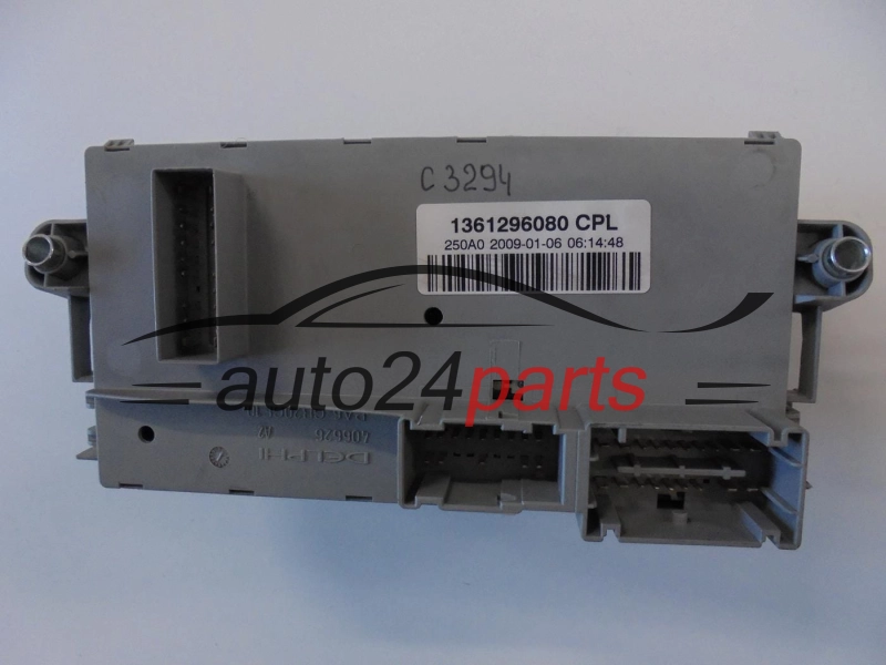 SKRZYNKA ELEKTRYCZNA PRZEKAŻNIKÓW I BEZPIECZNIKÓW MODUŁ NADWOZIA CENTRALKA KOMFORTU BSI FIAT CITROEN PEUGEOT 1361296080 CPL, 46520429