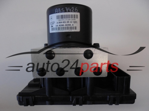 ABS POMPA I STEROWNIK MERCEDES W203 A 004 431 05 12, A0044310512, ATE 10.0204-0290.4, 10020402904, A2035451632, 10.0947-1513.3, 10094715133