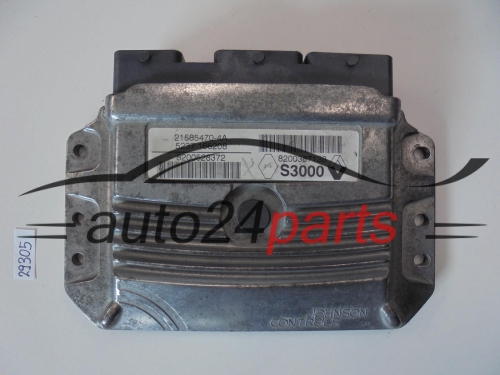 KOMPUTER STEROWNIK SILNIKA RENAULT MEGANE 1.6 16V JOHNSON CONTROLS 21585470-4A, 215854704A, 8200528372, 8200387138