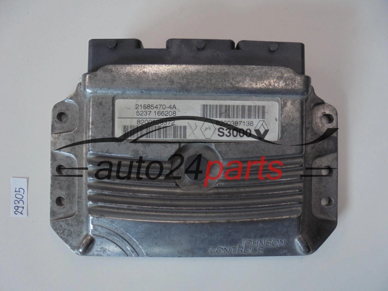 KOMPUTER STEROWNIK SILNIKA RENAULT MEGANE 1.6 16V JOHNSON CONTROLS 21585470-4A, 215854704A, 8200528372, 8200387138