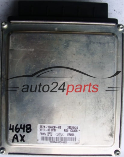 ECU CENTRALITA DE MOTOR FORD MONDEO 2.0 TDCI 5S7112A650HB, 5S71-12A650-HB FBWV 28025124 R0411C039B