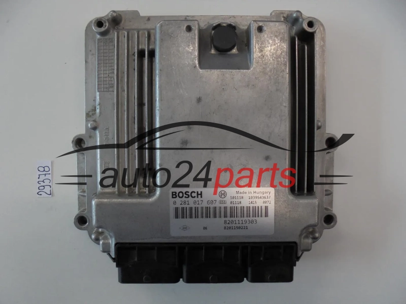 Sterownik silnika Renault Espace 2.0 DCI 0281017607 8201119303