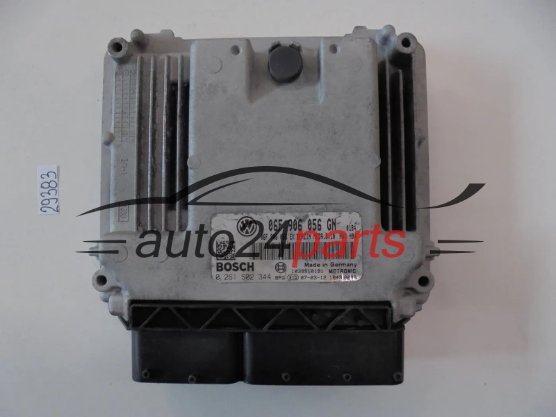 KOMPUTER STEROWNIK SILNIKA VOLKSWAGEN BOSCH 0 261 S02 344, 0261S02344, 06F 906 056 GN, 06F906056GN, MED9.5.10