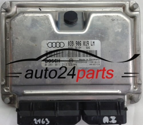 AUDI A6 1.9 TDI 038906019LM, 038 906 019 LM, BOSCH 0 281 011 213, 0281011213, DIESEL EDC15P+ 5646, 1039S04448.jpg