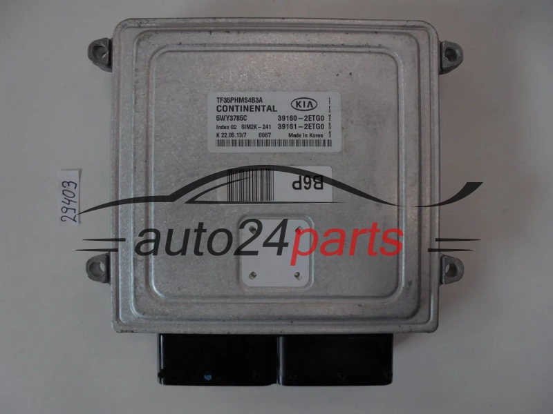 Centralita de motor KIA 5WY3785C 39160-2ETG0 391602ETG0 SIM2K-241