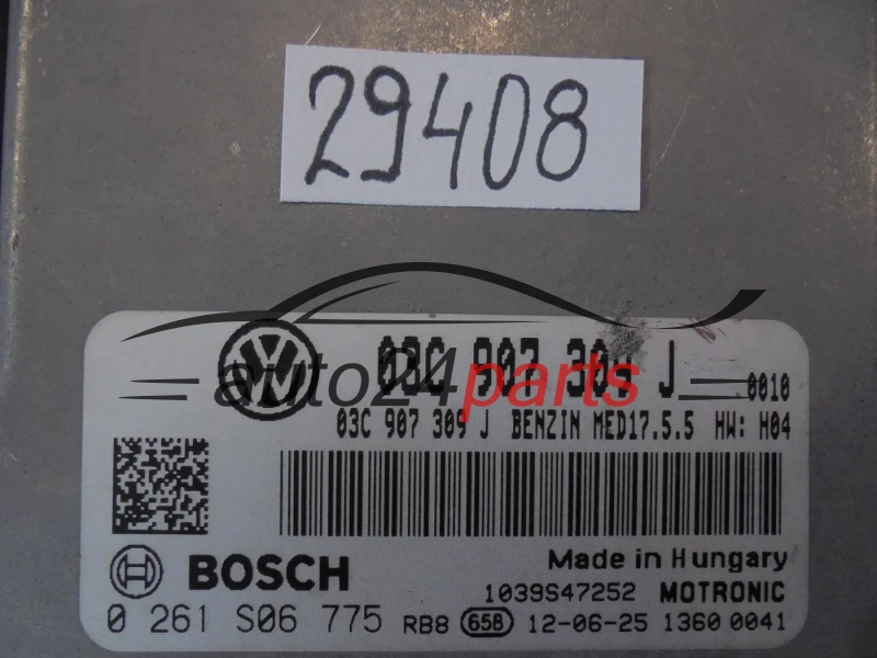 Centralina do motor  VOLKSWAGEN 0261S06775 03C907309J MED17.5.5