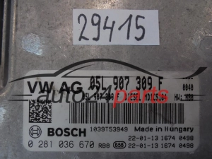 Centralina do motor VOLKSWAGEN 0281036670 05L907309F