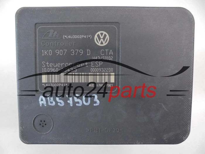 Αντλία αβς AUDI VOLKSWAGEN SEAT SKODA 1K0 614 517 B, 1K0614517B, ATE 10.0206-0040.4, 10020600404, 1K0 907 379 D, 1K0907379D, ATE 10.0960-0343.3, 10096003433